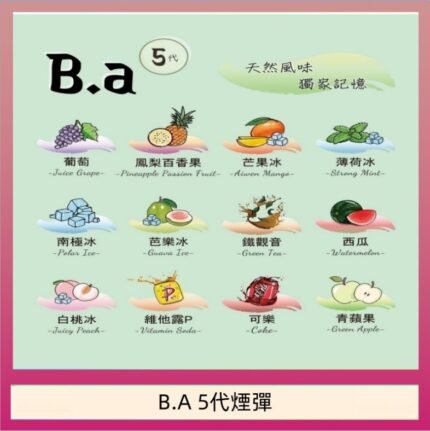 B.A 5代主機煙彈電子煙一盒三顆
