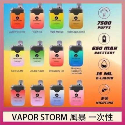 Vapor Storm風暴電子煙7500口（5%）一次性